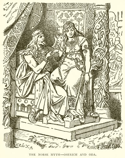 Le Mythe Norse--Oserich et Oda - English School