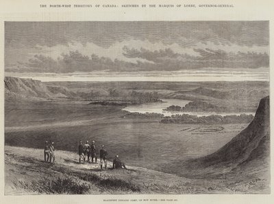 Le territoire du Nord-Ouest du Canada (gravure) - English School