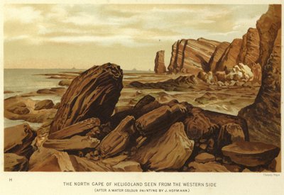 Le cap nord de Heligoland vu du côté ouest - English School