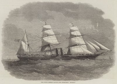Le nouveau navire à vapeur de North German Lloyd, "Hudson" - English School