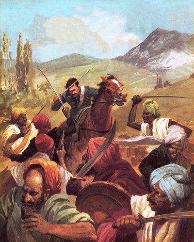 La frontière nord-ouest : le cavalier solitaire - English School