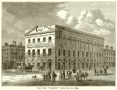 Le Vieux Théâtre Coburg en 1820 - English School