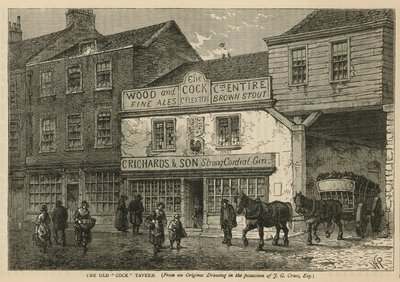 La vieille taverne du Coq, Tothill Fields, Londres - English School