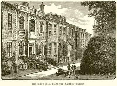 La vieille maison, depuis le jardin du maître - English School