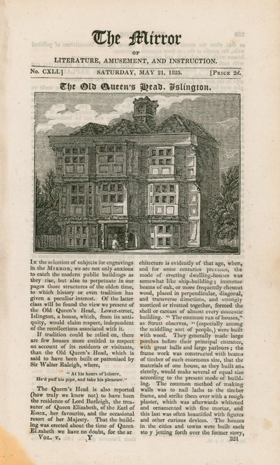 The Old Queens Head, Islington - English School
