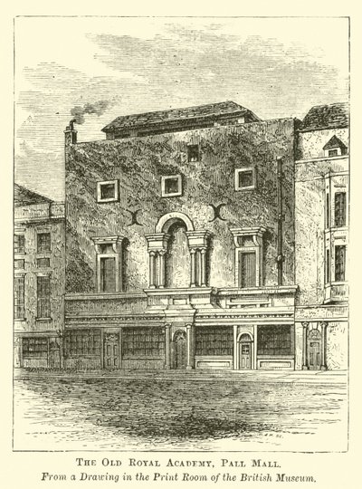 La vieille Académie royale, Pall Mall - English School
