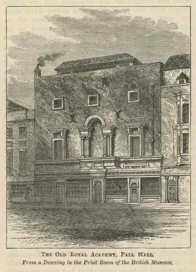 La vieille Académie royale à Pall Mall - English School