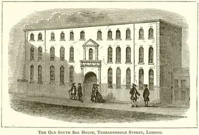 La vieille maison de la mer du Sud, Threadneedle Street, Londres - English School