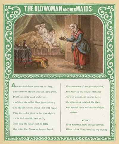 La Vieille Femme et ses Servantes - English School