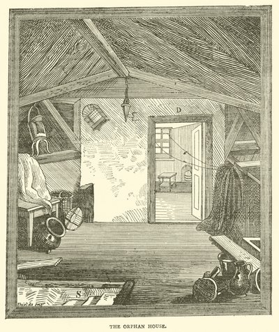 La maison des orphelins (gravure) - English School