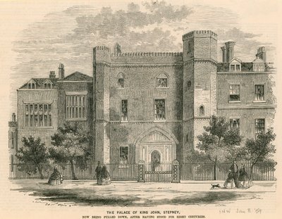 Le palais du roi Jean, Stepney, Londres - English School