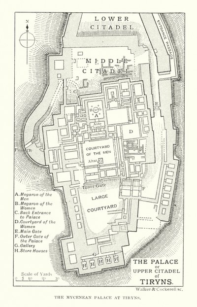 Le Palais ou Citadelle supérieure de Tirynthe - English School