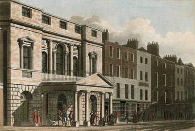 La façade palladienne et le portique d
