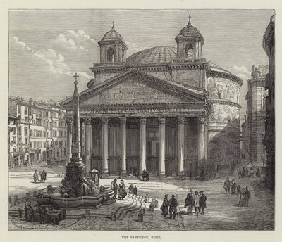 Le Panthéon, Rome (gravure) - English School