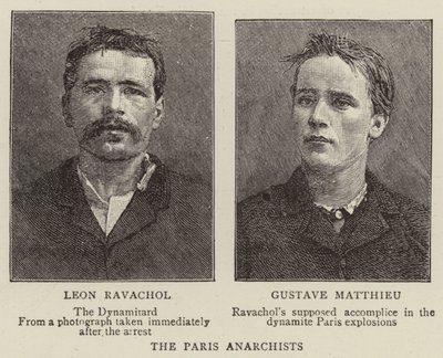 Les anarchistes de Paris (gravure) - English School
