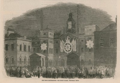 Les illuminations de la paix aux Horse Guards - English School