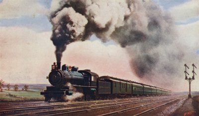 Le Pennsylvania Limited à pleine vitesse, Pennsylvania Railroad, USA - English School