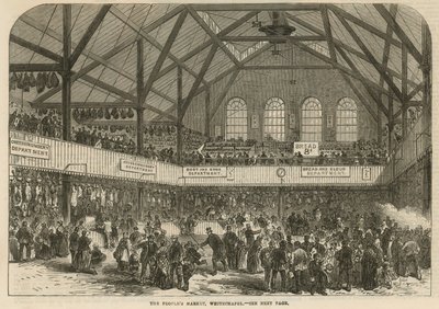 Le marché du peuple, Whitechapel, Londres - English School