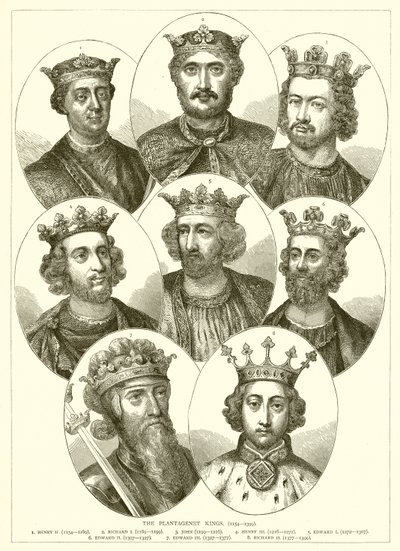 Les rois Plantagenêt (1154-1399) - English School