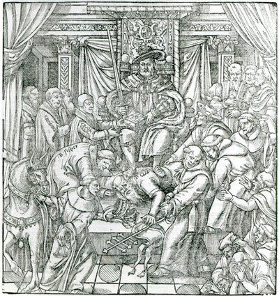 Le Pape supprimé par le roi Henri VIII, 1534 - English School