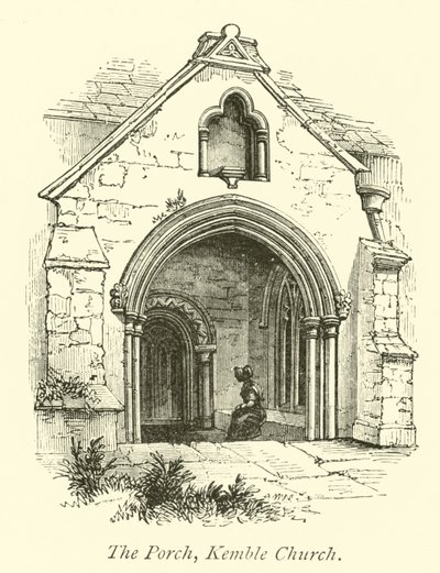 Le Porche, Église de Kemble - English School