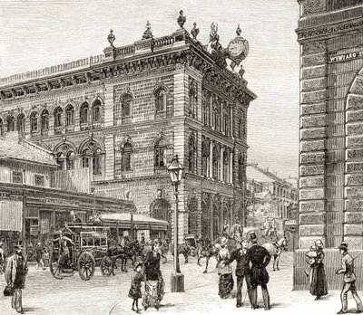 Le bureau de poste, rue George, Sydney, vers 1880, de 
