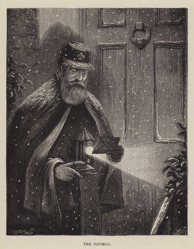 Le facteur (gravure) - English School