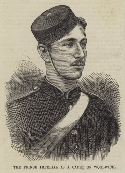 Le prince impérial en tant que cadet de Woolwich - English School