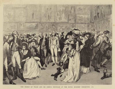 Le prince de Galles et Sir Joshua Reynolds à l