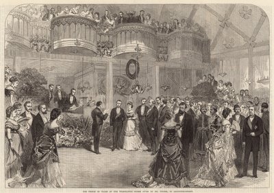 Le Prince de Galles à la soirée télégraphique donnée par M. Pender - English School