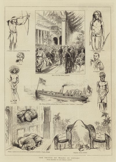 Le Prince de Galles à Ceylan - English School