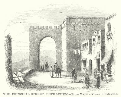 La rue principale, Bethléem (gravure) - English School
