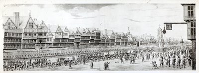 La procession de Marie de Médicis le long de Cheapside, 1638, publiée par William Herbert (1771-1851) et Robert Wilkinson (fl.1785-1825) 1809 - English School