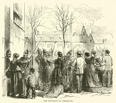 Les Prussiens à Versailles, janvier 1871 - English School