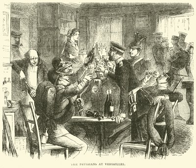 Les Prussiens à Versailles, octobre 1870 - English School