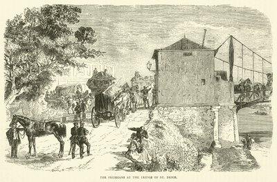 Les Prussiens au pont de Saint-Denis, janvier 1871 - English School