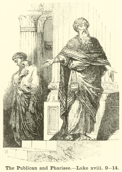 Le publicain et le pharisien, Luc, xviii, 9, 14 - English School