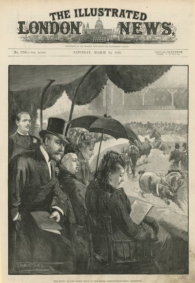 La reine au salon du cheval au Hall agricole royal - English School