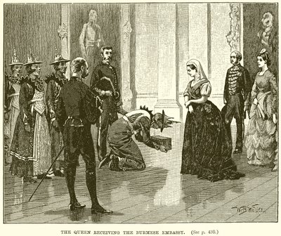 La reine recevant l