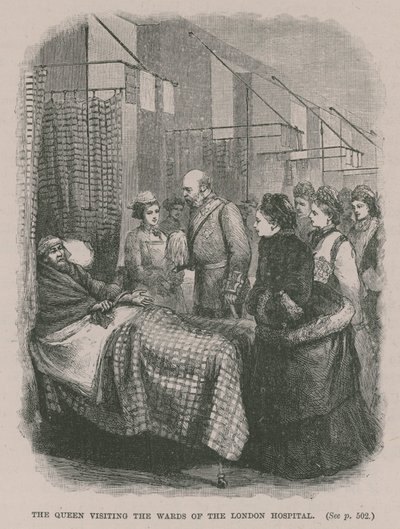 La Reine visitant les salles de l