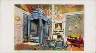 La maison de poupées de la Reine : La chambre de la reine II (lithographie couleur) - English School