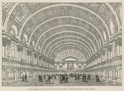 La salle de la Reine, Palais du Peuple, Est de Londres, ouverte aujourd