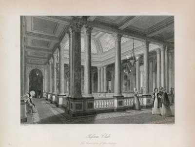 Le Reform Club, les couloirs du Salon - English School