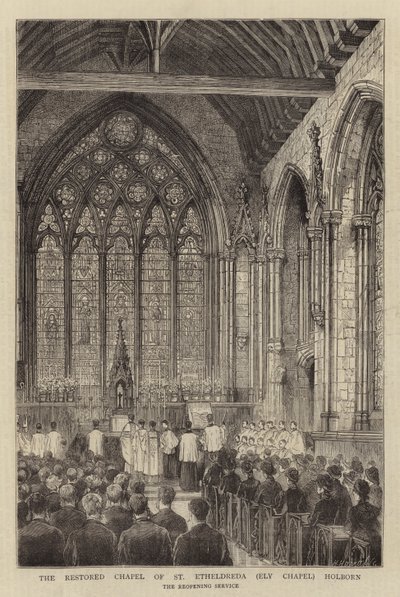 La chapelle restaurée de Sainte-Etheldreda (chapelle d