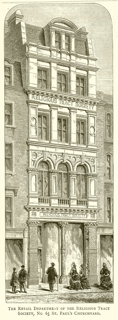 Le département de vente au détail de la Religious Tract Society, no. 65 St. Paul