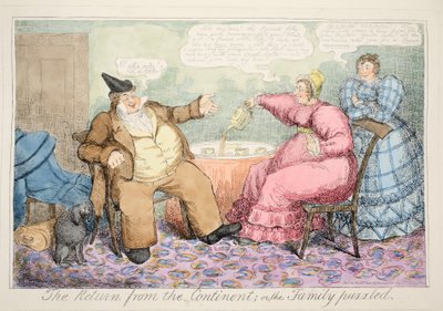 Le retour du continent ou la famille perplexe, pub. 1835 - English School