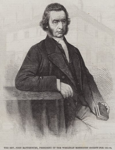 Le révérend John Rattenbury, président de la société méthodiste wesleyenne pour 1861-62 - English School