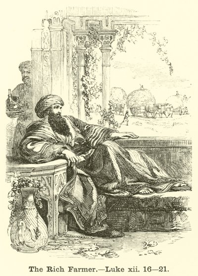 Le riche fermier, Luc, xii, 16, 21 - English School