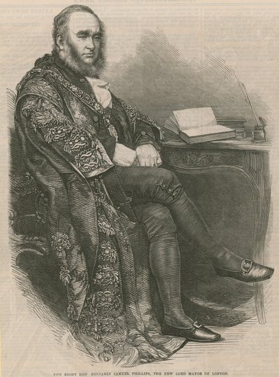 Le Très Honorable Benjamin Samuel Phillips, le nouveau Lord Maire de Londres - English School