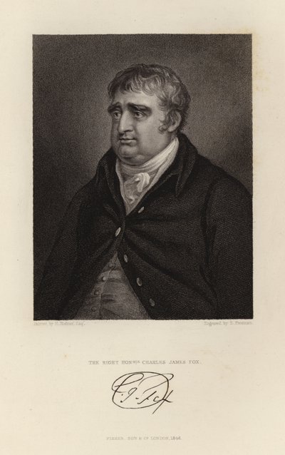 Le Très Honorable Charles James Fox - English School
